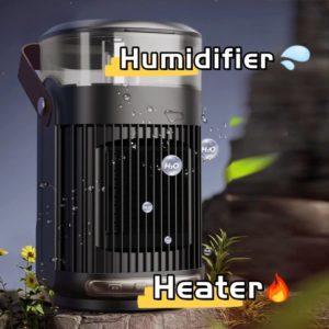 portable heater with humidifier for home office