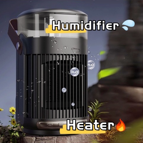 portable heater with humidifier for home office