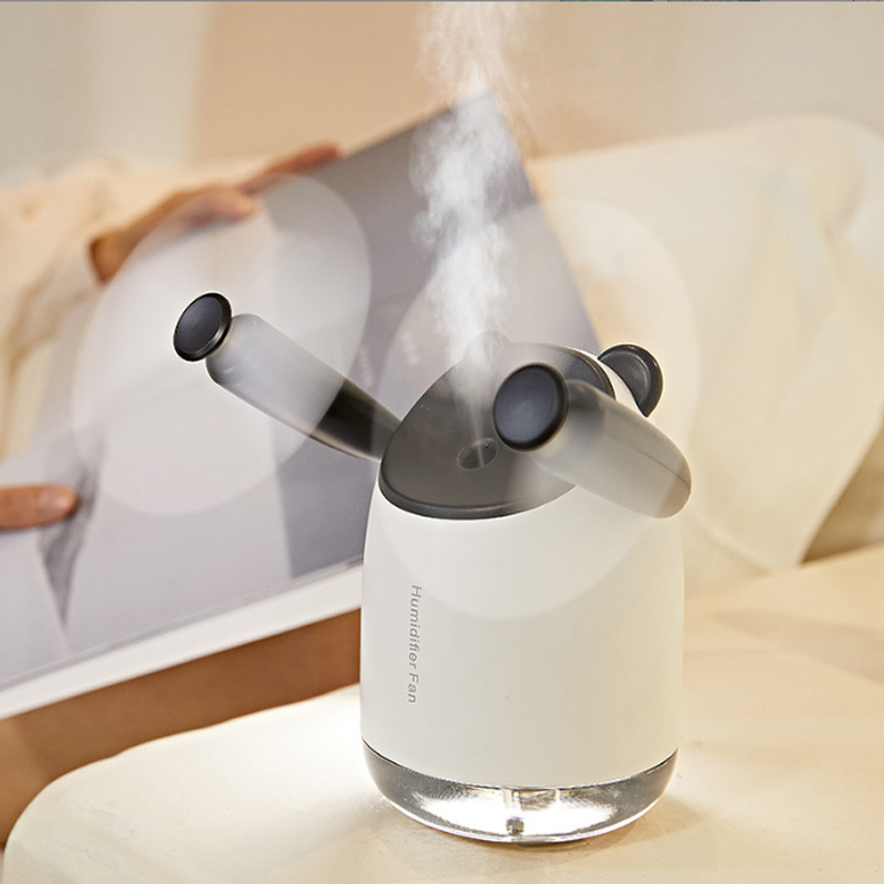 Spray Cooling Fan Portable Water Humidifier,USB Fan,desktop Small Fan,mini Air Conditioner Humidifier Double Head Fan - Image 2