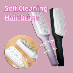 self cleaning hair brush