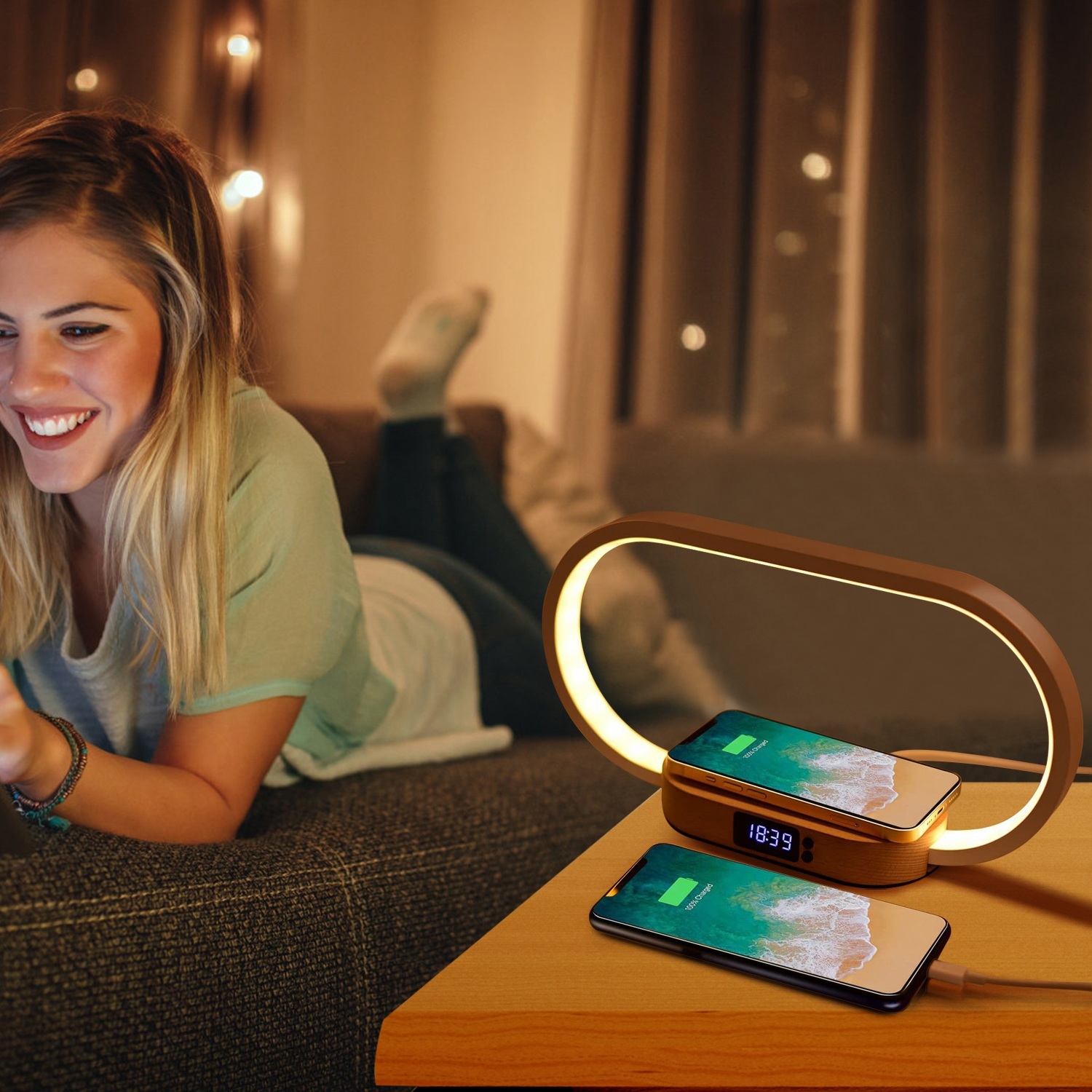 Wireless Charging Bedside Lamp - Image 4