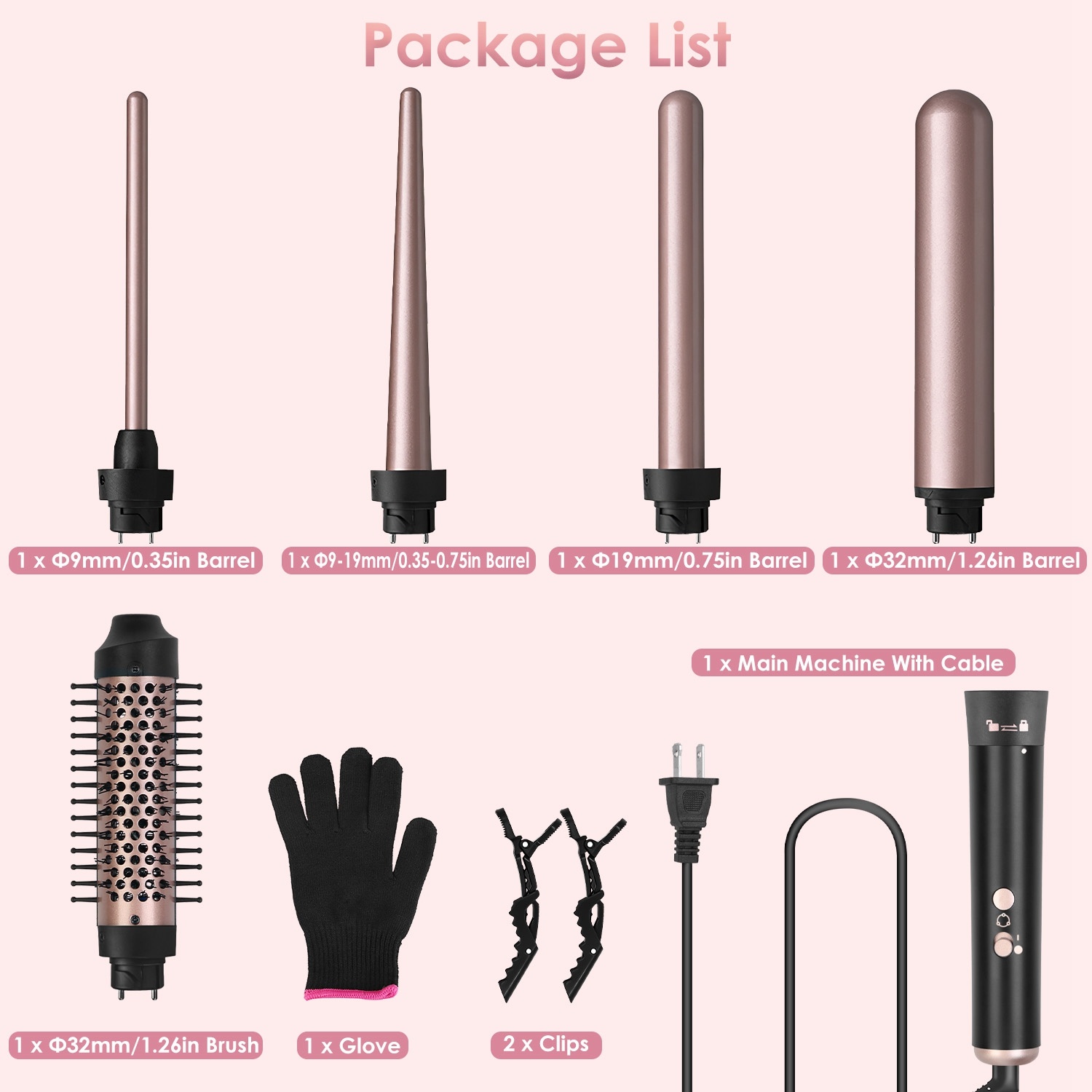5 in 1 curling wand set - Image 7