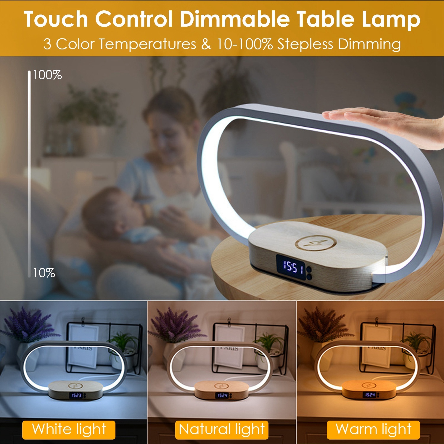 Wireless Charging Bedside Lamp - Image 7