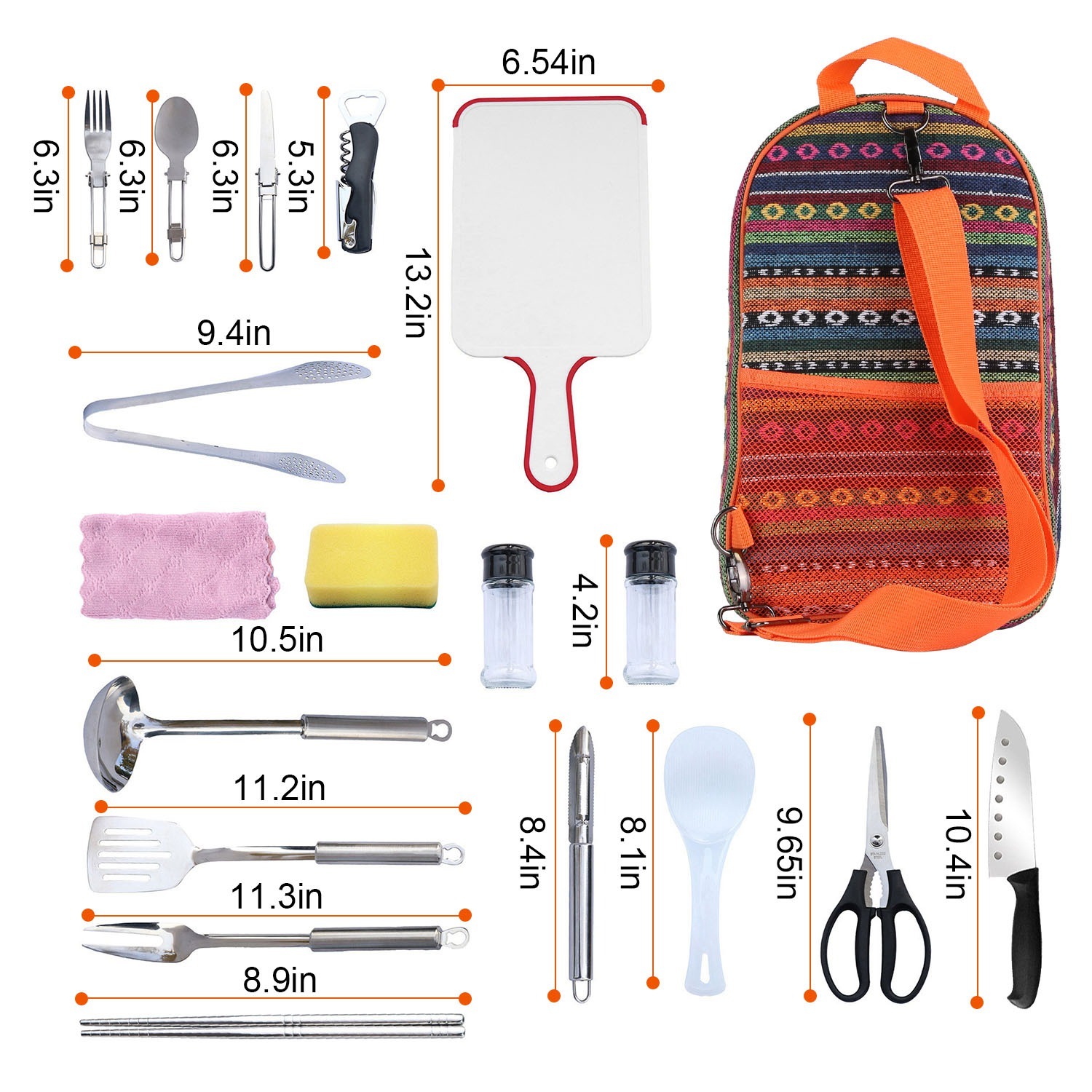 19PCS Camping Cooking Utensil Kit - Image 9