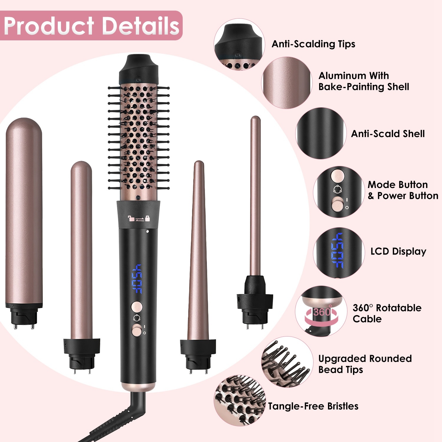 5 in 1 curling wand set - Image 8