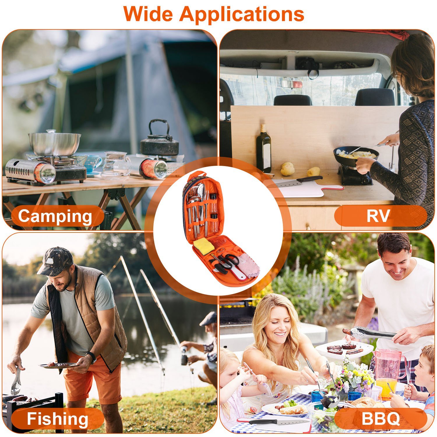 19PCS Camping Cooking Utensil Kit - Image 5