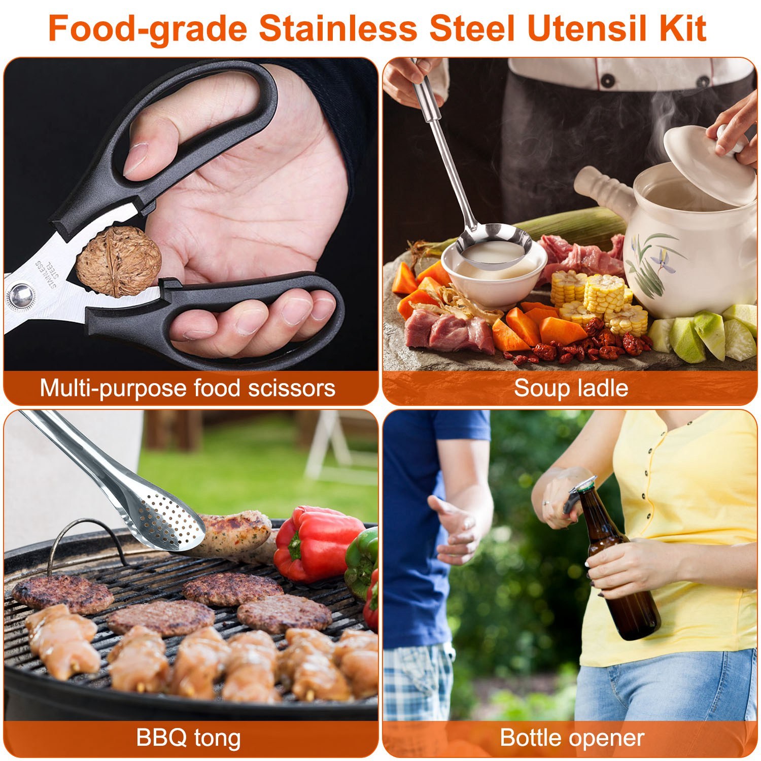 19PCS Camping Cooking Utensil Kit - Image 3