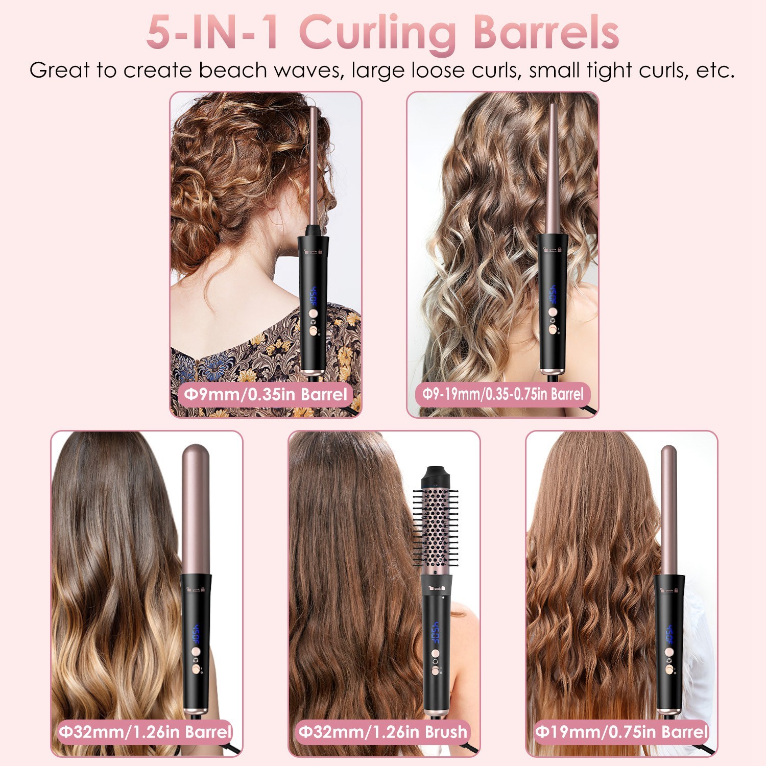 5 in 1 curling wand set - Image 2