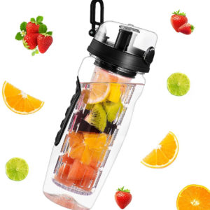 Fruit infuser water bottle