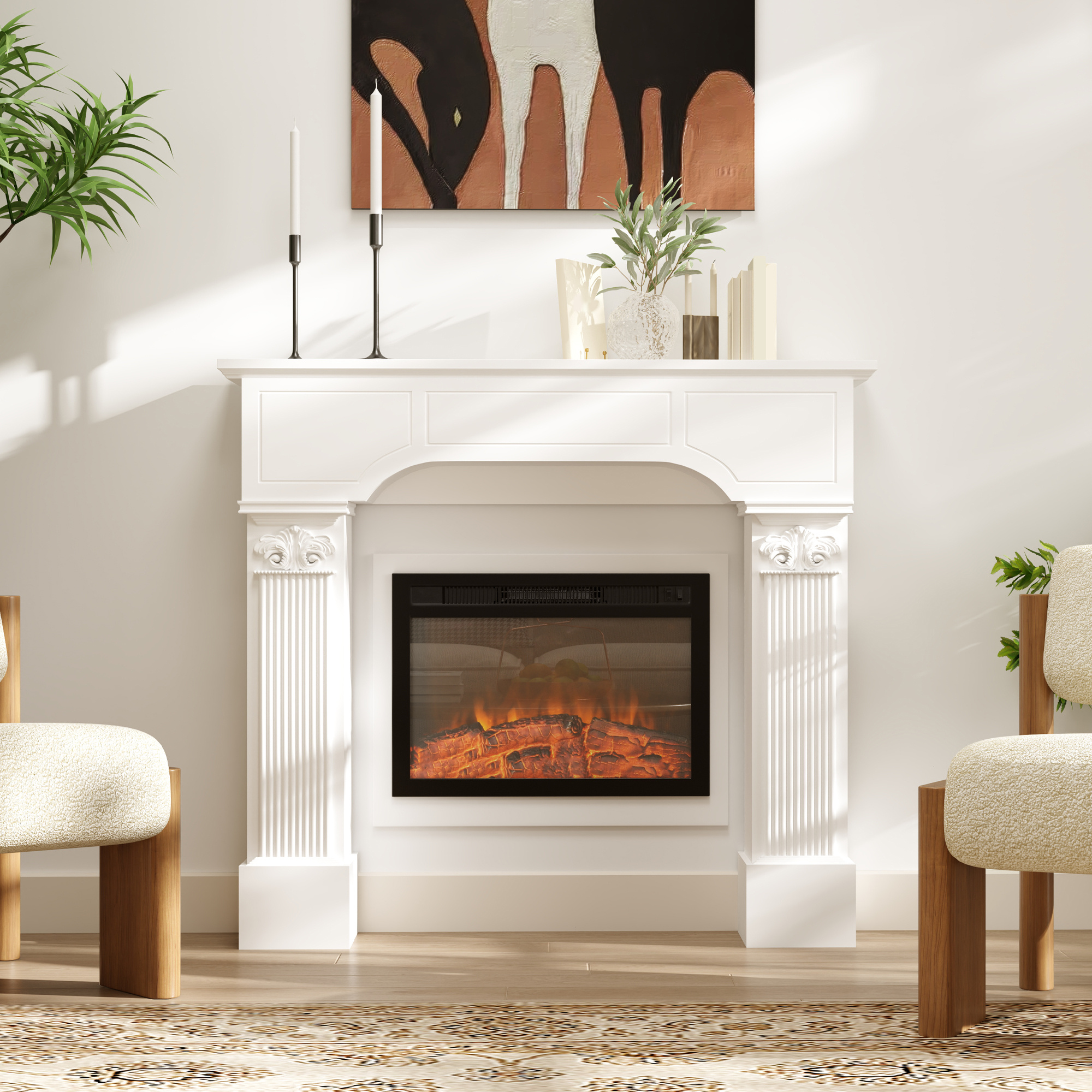 Baroque Fireplace Mantel - Image 7