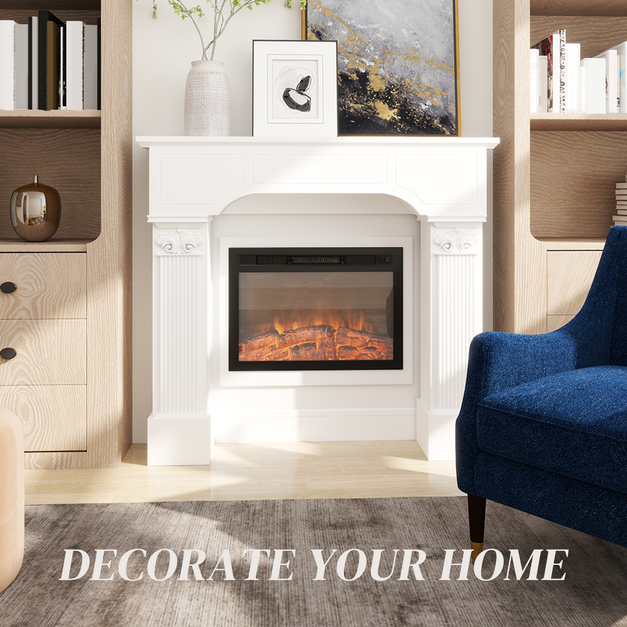 Baroque Fireplace Mantel - Image 6
