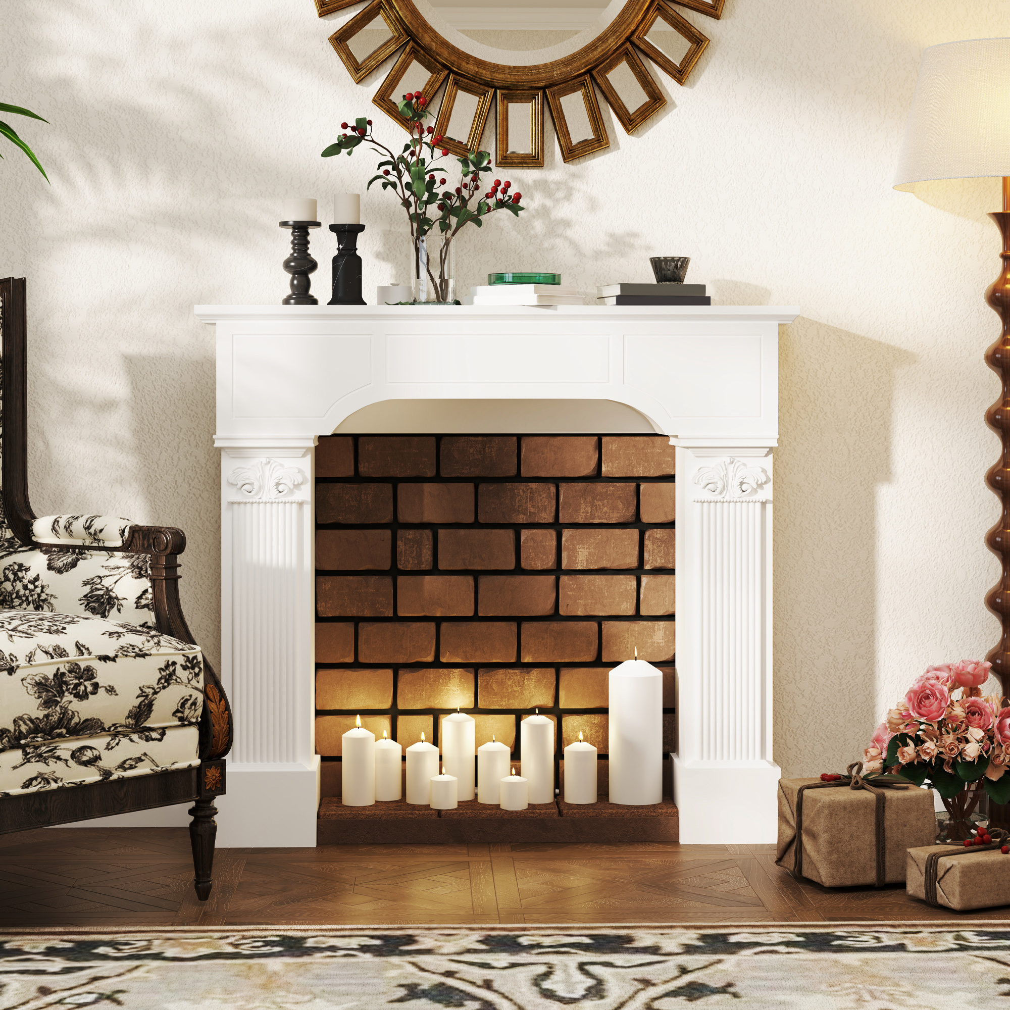 Baroque Fireplace Mantel - Image 3