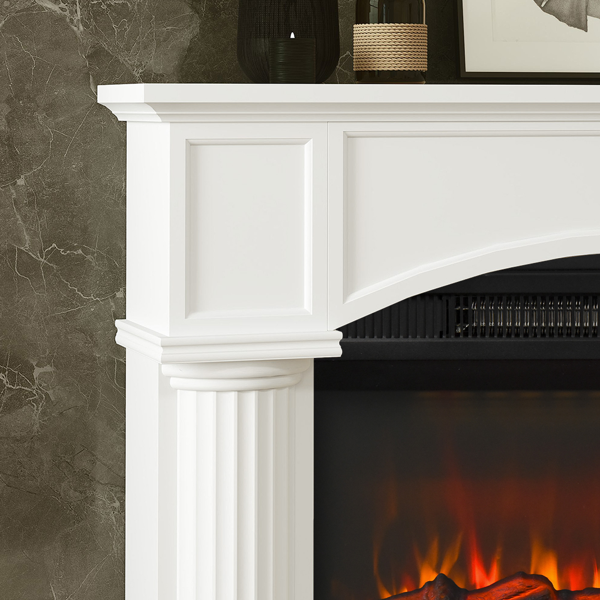 Modern Fireplace Mantel - Image 4
