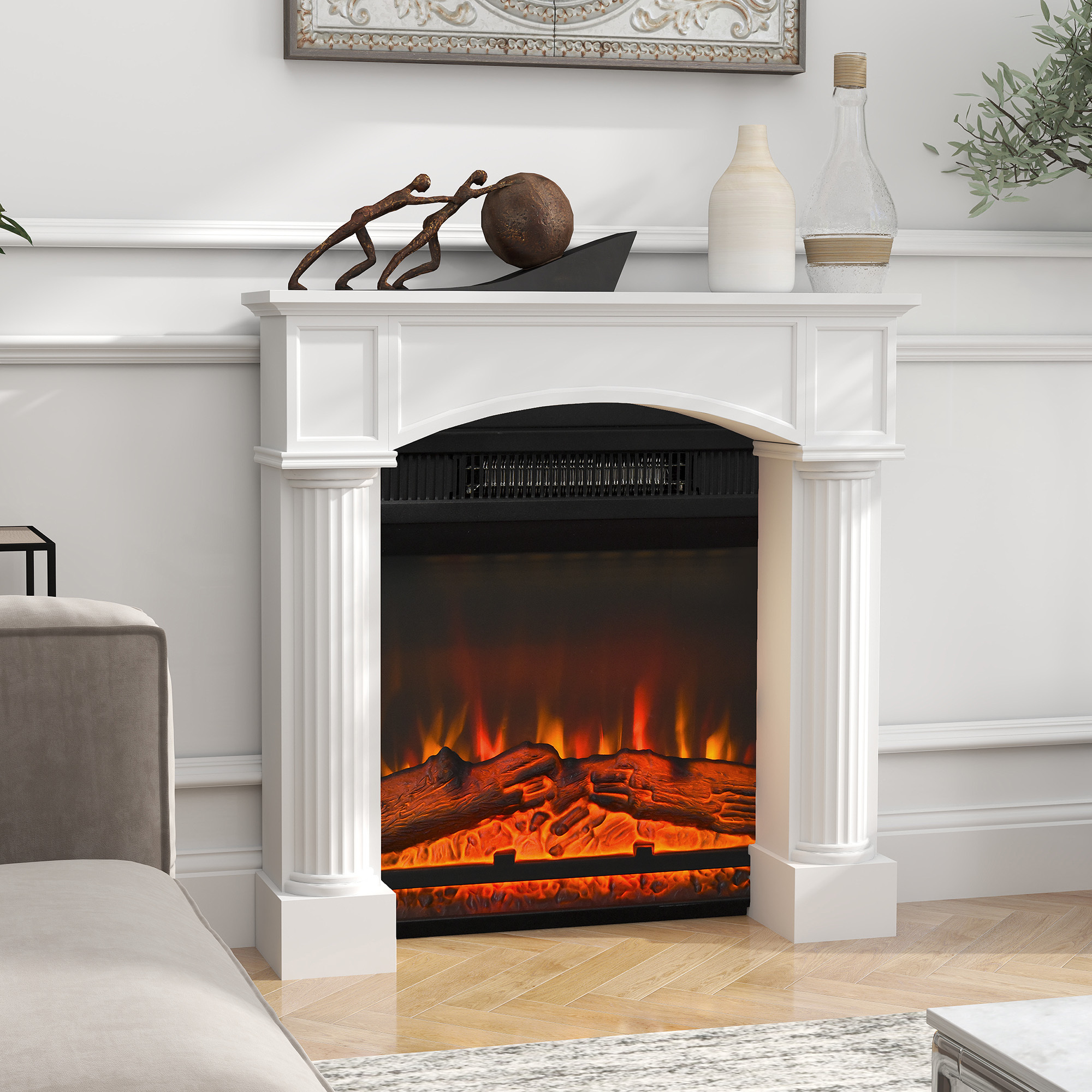 Modern Fireplace Mantel - Image 8
