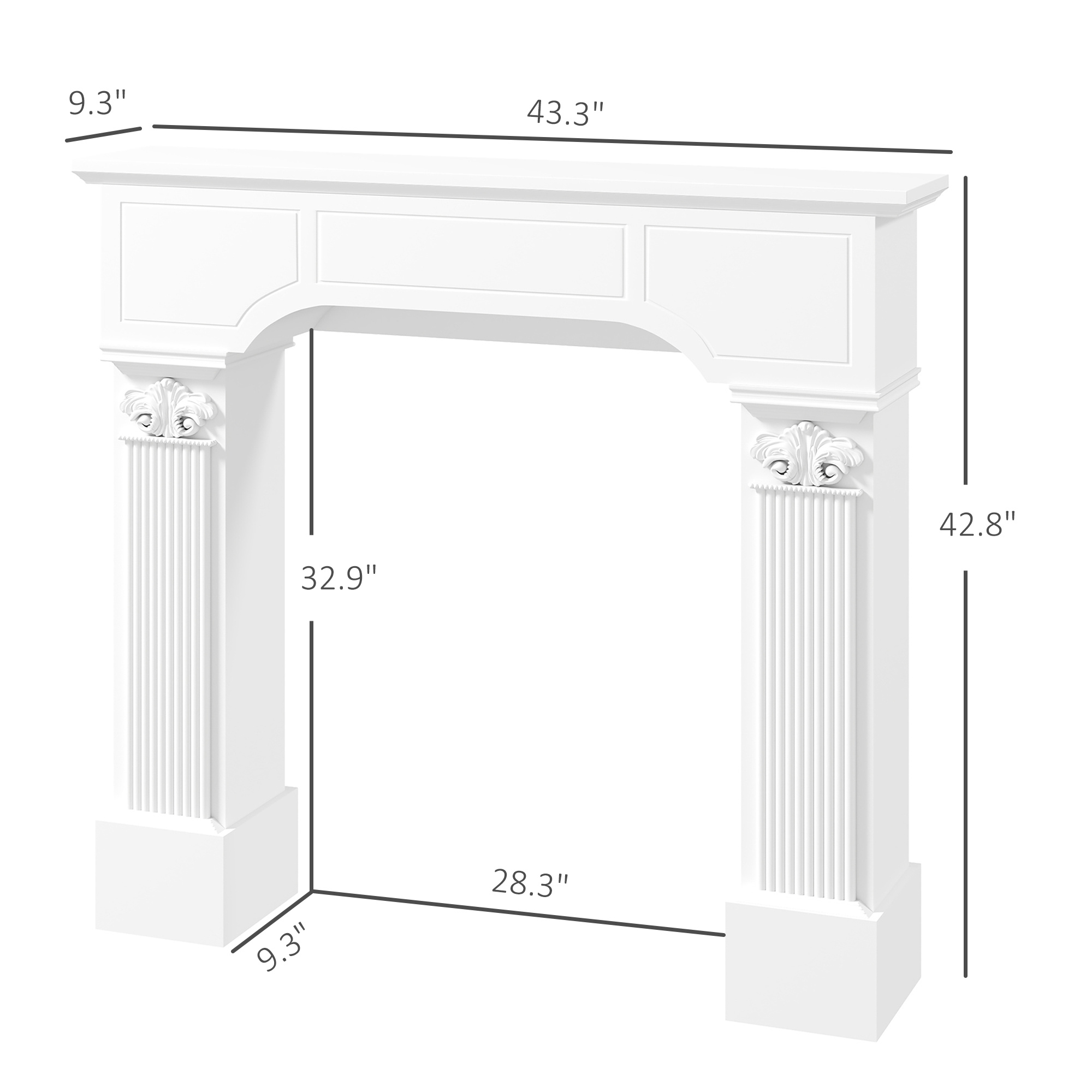Baroque Fireplace Mantel - Image 2