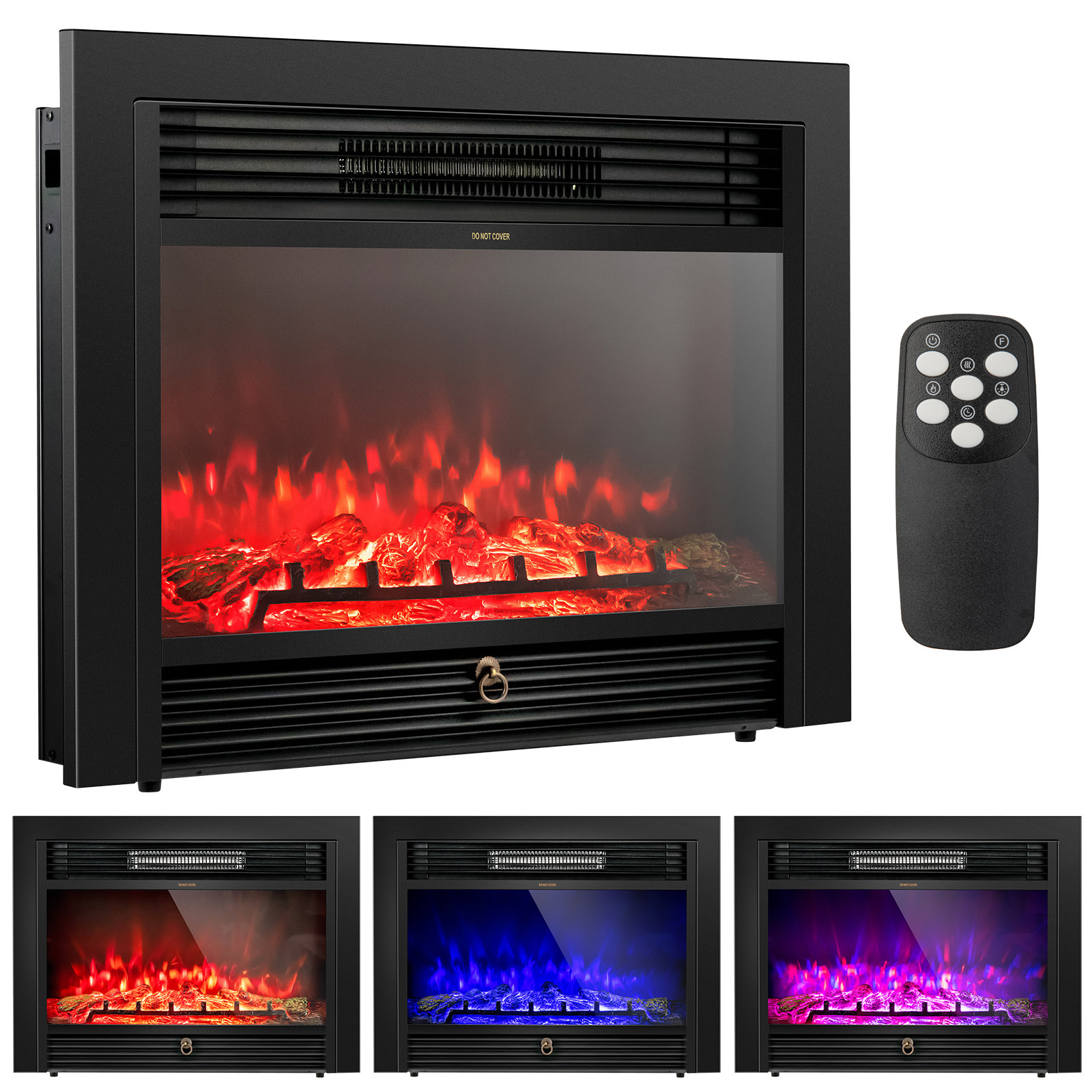28.5 Inch Electric Fireplace Recessed With 3 Flame Colors - Image 2