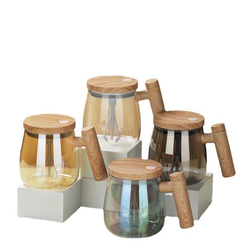 400ML Self Stirring Coffee Mug Electric Mixing Glass Coffee CupHigh Speed Fast Automatic Coffee Cup For Gyms Dining Room Kitchen Gadgets - Image 8